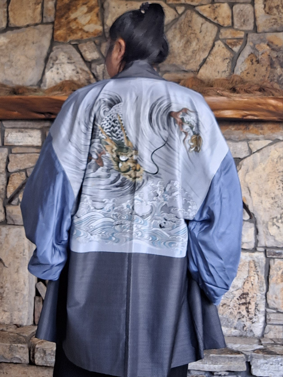 Art Haori Jacket -Dragon wave