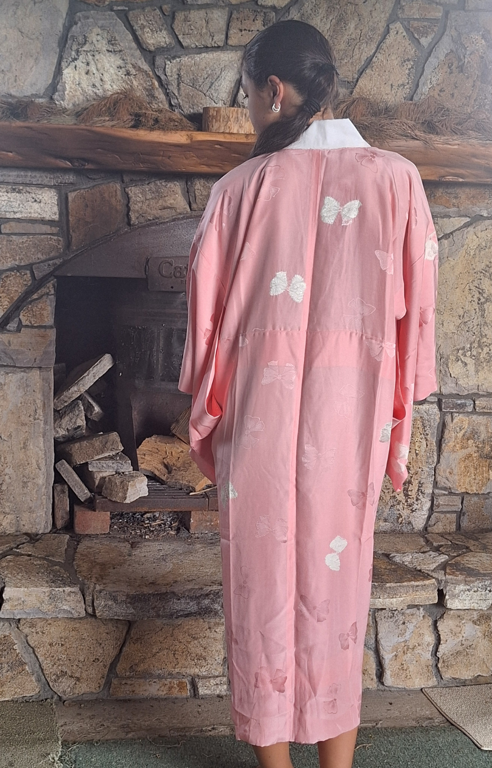 Pink Silk Juban - Bow