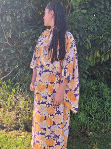 Kimono - 1950s cotton / Botan