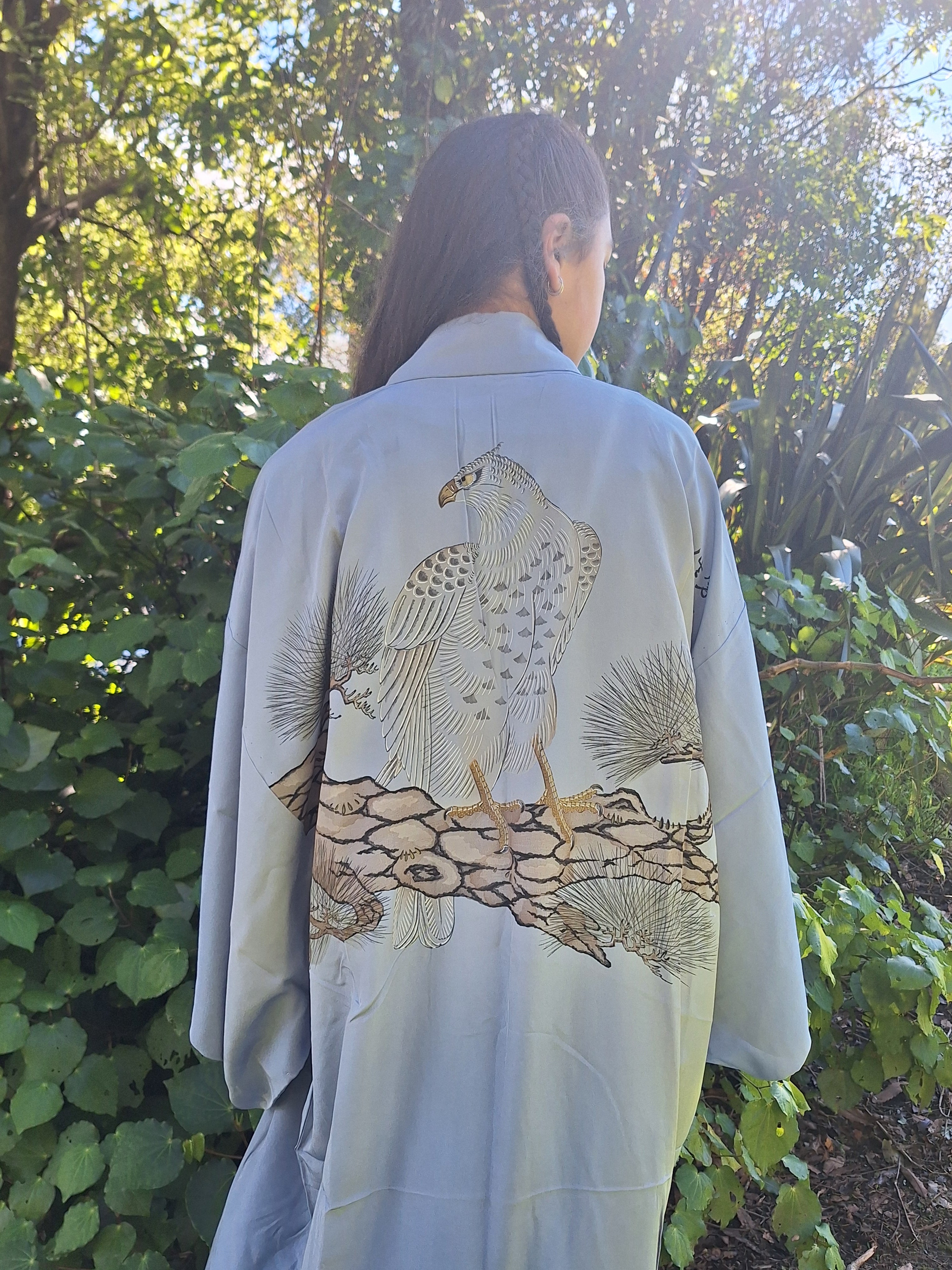 Juban - Silk Traditional Art Print /Eagle