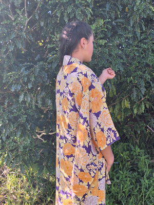 Kimono - 1950s cotton / Botan