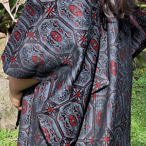 Kamakura Coat -Red and Black