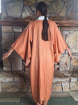 Peach Silk Juban - Chrysanthemum