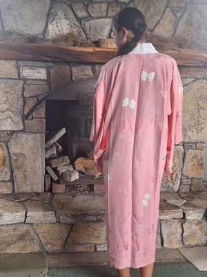 Pink Silk Juban - Bow